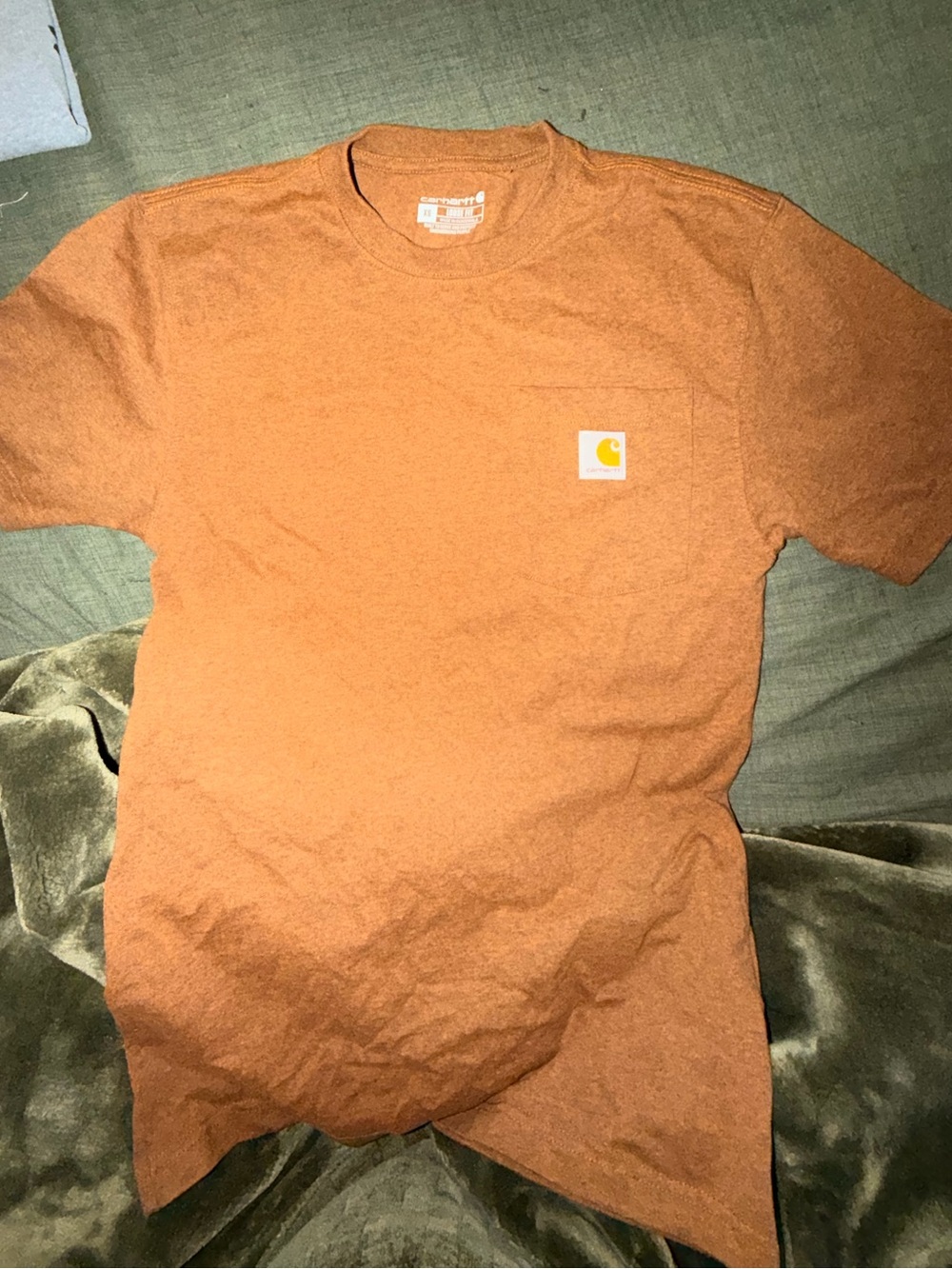 Carhartt Men’s Loose Fit Short Sleeve Pocket Tee - Rust Orange